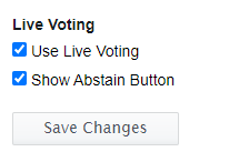 live voting hide abstain button